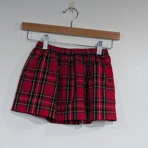 *3/$10* Crewcuts Plaid Skirt Red Size 3